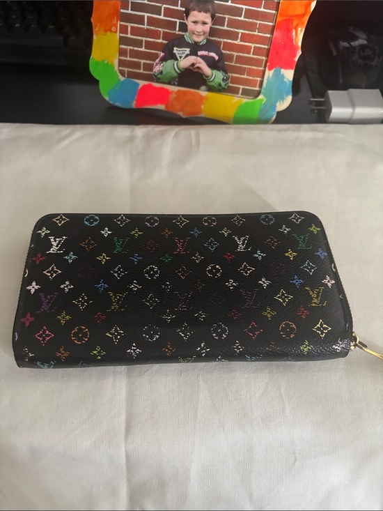 Louis Vuitton Handbags - Louis Vuitton Black Murikami  Monogram Zip Wallet
